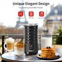 Electric Milk Frother, Paris Rhne 4-in-1 Milk Steamer and Frother, Hot & Cold Foam Milk Warmer with Temperature Control, Auto Shut-Off Frothers for Coffee, Latte,Macchiato, Cappuccino