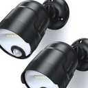 Battery Operated Motion Sensor Light Outdoor, 4000mAh Rechargeable 600 Lumen Battery Powered Spotlight Outdoor Waterproof for Porch, Garage, House(2 Pack)(Non-Solar)