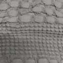 PHF 100% Cotton Waffle Pillow Shams Queen Size, 2 Pack 20" x 30" Soft Skin-Friendly Pillowcases, No Filling, Aesthetic Woven and Breathable Waffle Weave Pillow Case Covers for Bed, Dark Grey