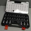 TOMMARS 26-PC Torx Socket Set, Torx Star Tamper Proof Security Bit Socket Set 1/4", 3/8", 1/2" Drive T Sockets T10-T70 & TT10-TT70, S2 Alloy Steel