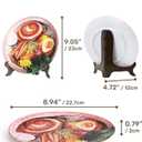 PieceRelax 3D Puzzle Plate 124 Pieces - Soy Sauce Chashu Ramen - Jigsaw Puzzle for Adults, Decorative Plate with Durable Plastic Pieces, Ideal Gift for Home or Office Dcor [PL1012]