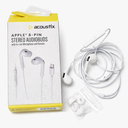 Acoustix Apple 8-pin Stereo Audiobuds With In-Line Microphone And Remote White