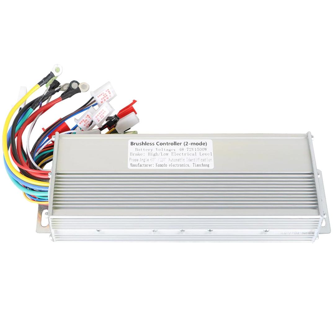 48-72V Brushless Motor Speed Controller DC 1500W Scooter Controller Replacement for E-Bike Scooter Motor Controller