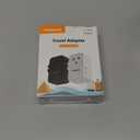 TESSAN International Power Adapter PD 25W, Ultra Thin Universal Travel Adapter, Worldwide Outlet Plug with 2 USB A 2 USB C for US to European UK Australia Ireland (Type C G A I) Black