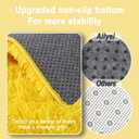 Soft Shag Rugs for Bedroom, 4x6 Yellow Fluffy Shaggy Rugs for Living Room Nursery, Luxury Modern Plush Carpet Girls Boys Kids Room Dorm Indoor Home Decor, Upgrade Non-Slip