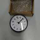 Quartz Clock 3.54x3.54x1.18in DIY Insert Numeral Quartz Movement with Arabic Numeral Black Round Quartz Movement