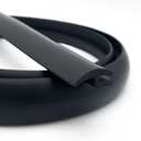 Car Front Windshield Rubber Seal Strip, Windshield Weather Stripping, Molding Trim Strips for Most Cars Trucks RV SUVs, 1.7M, Black