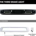 Tresound LED Third 3rd Brake Light for 2007-2013 Chevy Silverado GMC Sierra 1500 2500 3500 HD Classic, Rear Cargo Lamp High Mount Stop light