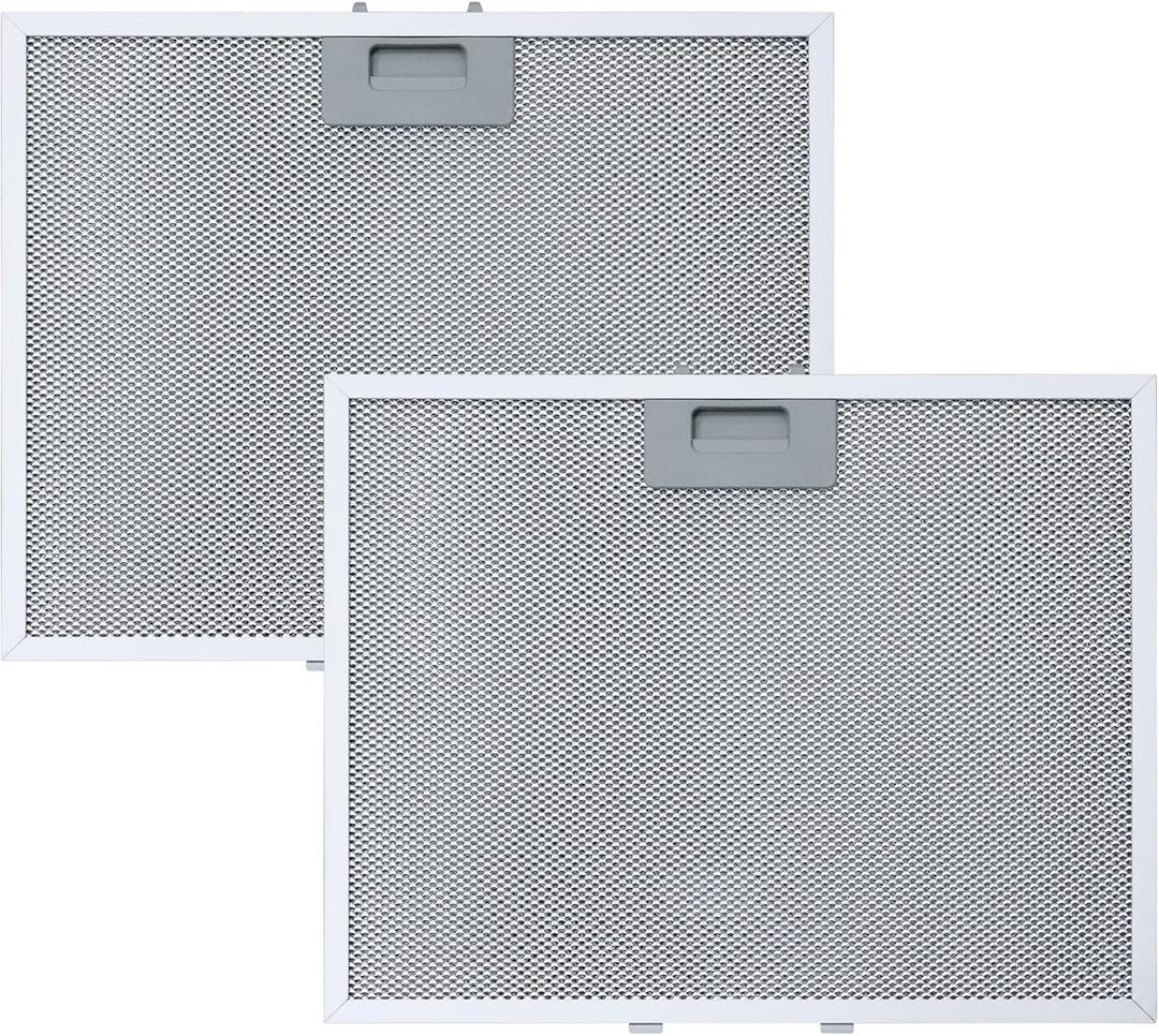 WB02X11011 Range Hood Grease Filter Compatible with GE 5 Layer Aluminum Vent Range Hood Filters JV636H1SS JV636H2SS JV536H1SS JV536H2SS JV535H1WW JV635H1BB JV635H2CC, 14-1/2 x 11-5/8 Inches - 2 Pack