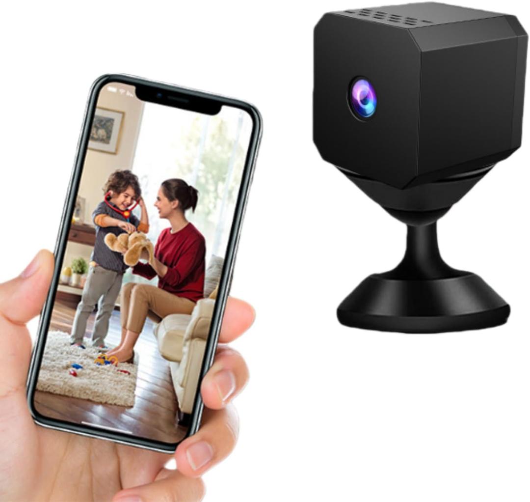 Tangxi Mini Security Camera, 1080P HD WiFi Home Indoor Outdoor Camera for Baby Pet Nanny, Built in AP Hotspot, 130 Wide Angle Lens for Home Security