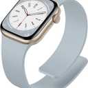 Magnetic Silicone Watch Band Compatible with Apple Watch Bands for Women 40mm 41mm 42mm 38mm, Soft Sport Strong Magnet Strap for iWatch Ultra 3 2 1 Series 11 10 9 8 7 6 5 4 SE 3 2 1