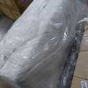 Signature Design by Ashley Soletren Contemporary Chenille Oversized Ottoman, Off-White, 26"D x 48"W x 20"H