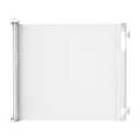 Retractable Baby Gate Perma Child Safety 41" Tall x 71 Wide, Mesh, for Stairs, Doorways, Dogs, Pets, Indoor, Outdoor, One-Handed Operation, Locking, Easy Install, Hardware Mount, White