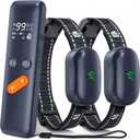 Dog Shock Collar - 2 Dogs Training Collar for Large Dog with Remote, 3 Training Modes, Rechargeable IPX7 Waterproof Electric Dog Collar for Small Medium Large DogsDark Blue