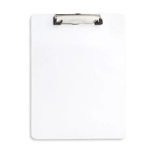 Plastic Clipboards Set of 30, A4 Acrylic White Board 8.5x11 for Classroom, Students, Transparent Letter Size 9" x 12.5" with Low Profile Clip, Office & School Supply