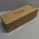 TONIAL1 Inch Double Curtain Rods for Windows 66 to 120 Inches (6-12ft), Heavy Duty Decorative Drapery Rod for 32 to 144 Inches (5.75-11.7ft) with Classic Cap Finial, Bronze