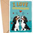 Cavalier King Charles Spaniel Dog Card, Spaniel Anniversary Card Funny, Dog Anniversary Card, For Husband, Wife, Girlfriend, Boyfriend, Card For Dog Owners, Spaniel Dog Lover Gift, I Love Youuuu