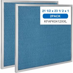 Bryant/Carrier/Payne KFAFK0412XXL Filter - 21 1/2 x 23 1/2 x 1, Washable Reusable Ac Filter for Models FA4CNC060, FE4ANB006 - 2-Pack