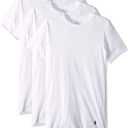 Men's Slim Fit W/Wicking 3-Pack Crew Undershirts S