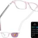 AI Glasses for Women, Bluetooth Glasses with 164 Languages Real-Time Translation, Color-Changing Lenses, Lightweight Thin Temples Free App, Stylish Wearable Tech Glass for Travel & Everyday Wear