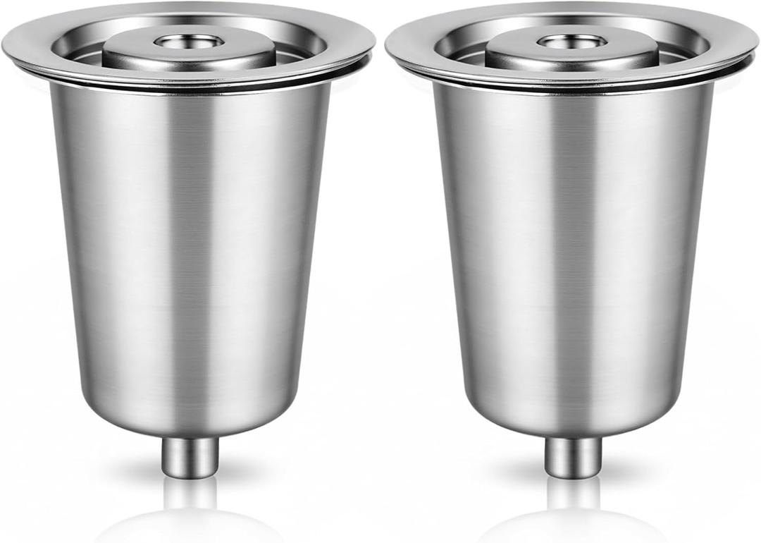 Reusable Filter Cup for Cuisinart (Stainless Steel - 2 Pack)