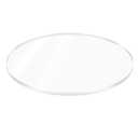 1 Pieces 1/4" Round Plexiglass Sheet, 15 Inch Diameter Clear Acrylic Circle, Round Cake Disk Acrylic Sheet, Plexiglass Table Top, Acrylic Backdrop