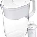 Brita Water Pitcher, Everyday Elite Filter, Removes 99% of Lead, Includes 1 Filter, 10-Cup Capacity, White