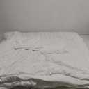 Bedsure Queen Comforter Set - White Comforter, Boho Tufted Shabby Chic Bedding Comforter Set for Kids, 3 Pieces Vintage Farmhouse Bed Set for All Seasons, Fluffy Soft Bedding Set with 2 Pillow Shams