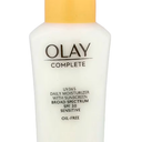 Olay Face Moisturizer, Complete with Sunscreen SPF 30, Fragrance-Free for Sensistive Skin, Broad Spectrum Sun Protection, Long-Lasting Hydration, Non-Comedogenic - Vitamin E & Aloe - 2.5 Oz - 1  Pack
