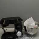 DOBBOR Electric Stand mixer, 9.5QT 660W 6 Speeds Tilt-Head Dough Mixers, Bread Mixer with Dough Hook, Whisk, Beater, Splash Guard for Baking Bread, Cake, Cookie, Pizza, Muffin, Salad and More - Black (Large)