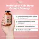 TruHeight Kids Bone Growth Gummies (Strawberry, Ages 2+) Tall Nutrition for Natural Growth for Kids & Toddlers - Vitamin D, Calcium, K, Magnesium Multivitamin, Bone Strength Vitamins, D3 K2, Taller BBD 12/2027