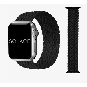 Solace Bands Imperium V2 Loop - Compatible with Apple Watch Bands Stretchable Sport Loop Band for Women and Men, iWatch Bands for 38mm 40mm 41mm  Ultra, Black