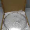 Woogim 11.5 Inch Pan Lid for Frying Pan,Pot Lids with Stainless Steel Handle,Dishwasher Safe and Oven Up to 480,4mm Thickness Tempered Glass Lid for Commercial/Household Cookware (Silver)