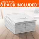 Criusia Storage Cubes - 13 Inch Heavy Duty Fabric Storage Bins for Shelves Closet Cube Organizer - 8 Pack Collapsible Cube Storage Bins Baskets for Clothes Blankets Toys - Nursery Organization (White)