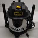 STANLEY 4 Gallon Wet Dry Vacuum, 4 Peak HP Stainless Steel 3 in 1 Shop Vacuum Blower with Powerful Suction, Vacuum for Job Site, Garage, Basement, Workshop, Top Handle, Portable Wet Dry Vac SL18301-4B