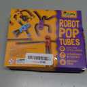 nutty toys Sensory Robot Toys 4pk - Top Pop Tubes Fidget 2026 for ADHD & Autism Ages 3 4 5 6 7 8 9 10 11 12, Best Kids Travel Essentials Idea, Unique Toddler & Tween Gifts, Boy Easter Basket Stuffers
