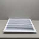 [20 x 20 Duct Hole] Vent Cover. Aluminum Exterior Return Grille HVAC Sidewall - Outside Air Louver Waterproof & Rain Block. Return Grille Outdoor. The Aluminum Never Rust. White [21.6 x 21.6"Face]