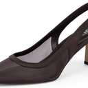 QIY Womens Pumps Pointed Closed Toe Chunky Heel Slingback Heels for Women, Size 9