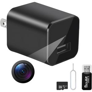 Spy Camera Hidden Camera - 1080P Small Camera with Motion Detection - Nanny Cam for Home Indoor Security - 64GB Micro SD Card Included-No WiFi