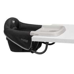Chicco QuickSeat Hook-On Chair, Portable High Chair for Babies and Toddlers, for Children up to 37 lbs., Travel-Friendly, Graphite/Grey