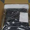 Food Warmers for Parties Buffet, 47"x12" Assemblable Stackable Electric Warming Tray with 8-Level Temperature Adjustment and 8-Hour Timer, Upgraded Desktop-Protecting Food Warming Mat (Black&gold)