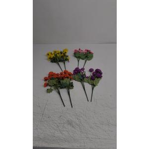 12.6" Artificial Flowers, Realistic Fake Silk Mums - UV Resistant Faux Plants for Outdoor Decor and Indoor Home Accents, Perfect Fall Porch Decor, Garden, Table & Bookshelf Decoration 8 Pack