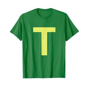 Chipmunk Halloween Carnival Group Costume Letter T Shirt T-Shirt, M