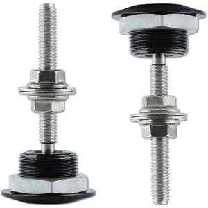 LEONTOOL 2 Pack Quick Release Bumper Latch License Plate Lock Clip 1.2in/30mm Diameter Universal Aluminum Vehicle Hood Pins, Push Button Bonnet Car Hood Pin Lock Clip Kit for Bumper Hood License Plate