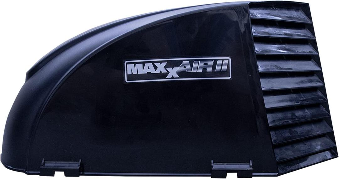 MAXXAIR Maxx II 00-933082 Standard Vent Cover, One Piece Design, Super Tough Wind Resistant Cover for Roof Vents, Black MAXXAIR Maxx II 00-933082 Standard Vent Cover, One Piece Design, Super Tough Wind Resistant Cover for Roof Vents, Black