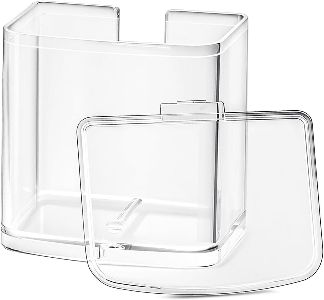 DBM-8GC Grind Chamber With Lid Replacement for Cuisinart DBM-8P1 etc Grinder, Fit Coffee Grinder, Food Processor Replacement Parts, Clear Round Flip Top Design - Dishwasher Safe