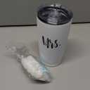 Mr and Mrs Tumbler Set of 2 Stainless Steel Travel Tumbler Ideas for Newlyweds Couples Wife Bride To Be Newly Engaged Bridal Shower, Insulated Travel Tumbler for Wedding Engagement(20 oz, Black&White)