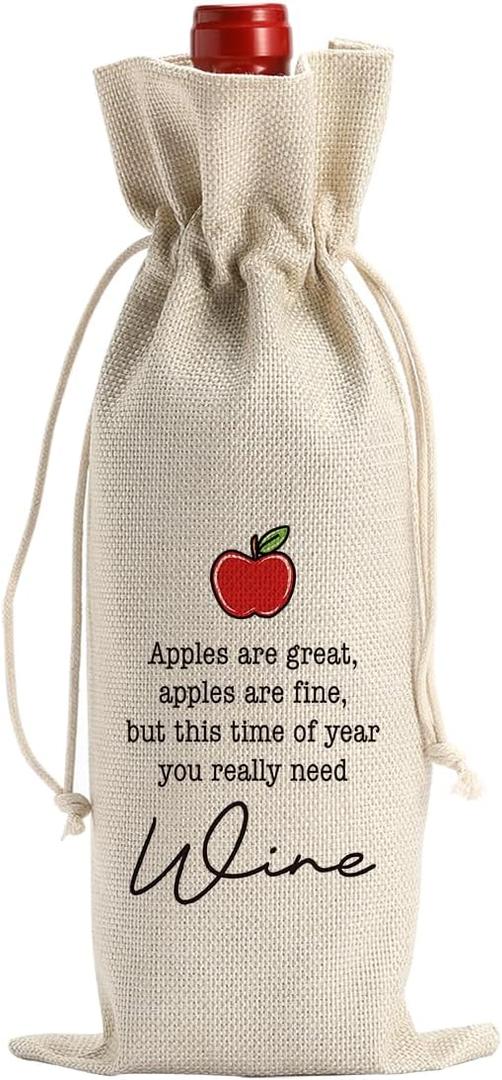 3 x Funny Teacher Gifts Teacher Appreciation Gifts Graduation Retirement Gift for Math Science Music Dance teacher Wine Bag