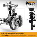 PAROD 172264 172263 Front Struts w/Coil Spring Assembly fit for 2004-2006 Mazda 3, 2007-2013 Mazda 3 Excluding MazdaSpeed, 2006-2010 Mazda 5