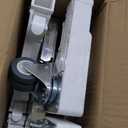 Nefish Furniture Dolly Adjustable Mini Fridge Stand Dolly Cart with 4 Lockable Wheels Washing Machine Stand Mobile Roller Universal Mobile Base Stand for Washer Dryer Refrigerator (White)